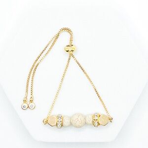 Gold Essential Oil Bracelet